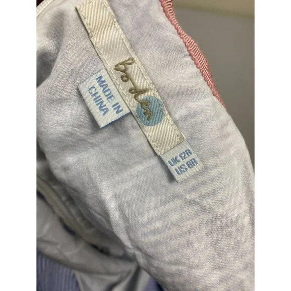 Boden Blue Stripped Wrap Dress Sz12 - Picture 3 of 12